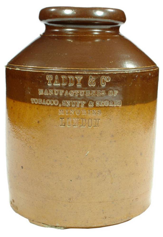 Taddy London Minories Stoneware Snuff Jar