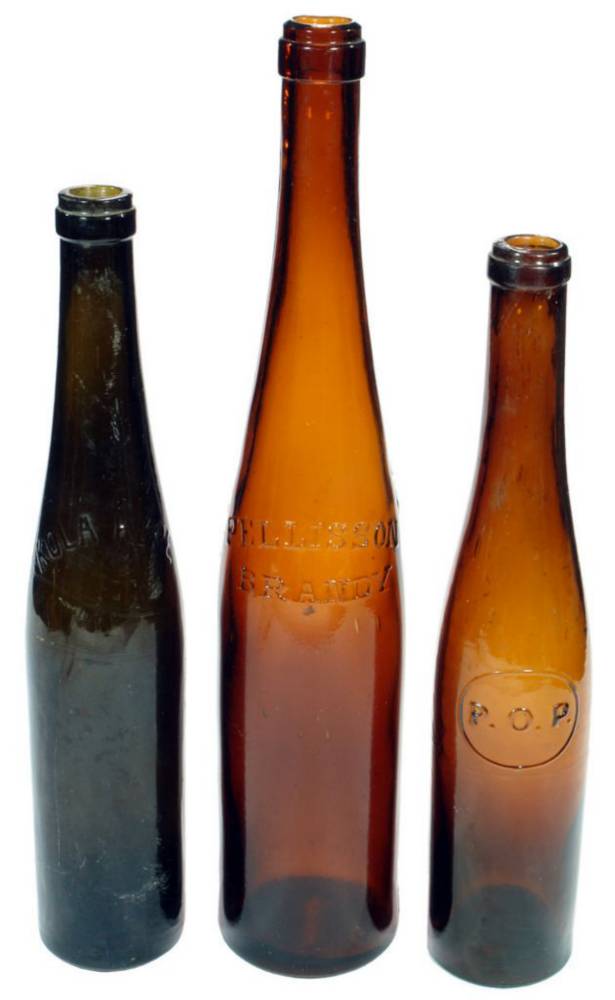 Kola Kure Pellisson POP Amber Hock Shaped Bottles