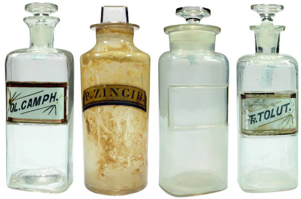 Collection Pharmacy Chemist Compound Jars