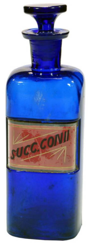 Succ Conii Cobalt Blue Chemist Jar