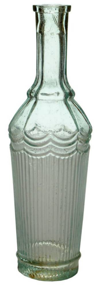 Fluted Salad Oil Condiment Bottle