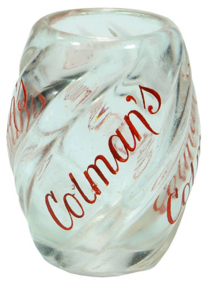 Colman's Mustard Printed Glass Jar