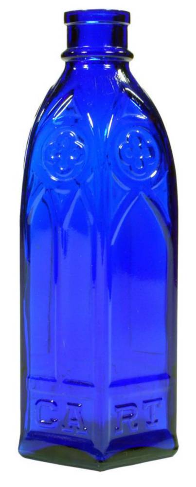 Carter's Cathedral Cobalt Blue Ink Bottle