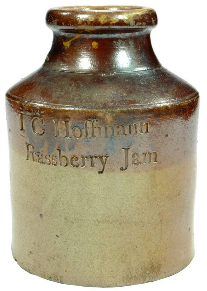 Hoffman Rassberry Jam Salt Glaze Jar