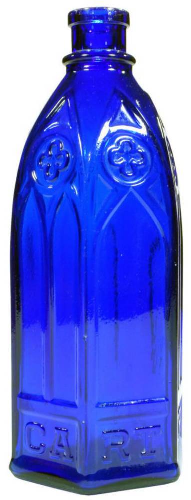 Carter's Cathedral Cobalt Blue Ink Bottle