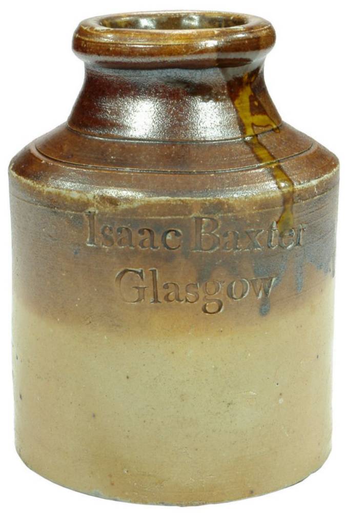 Isaac Baxter Glasgow Salt Glaze Jam Jar