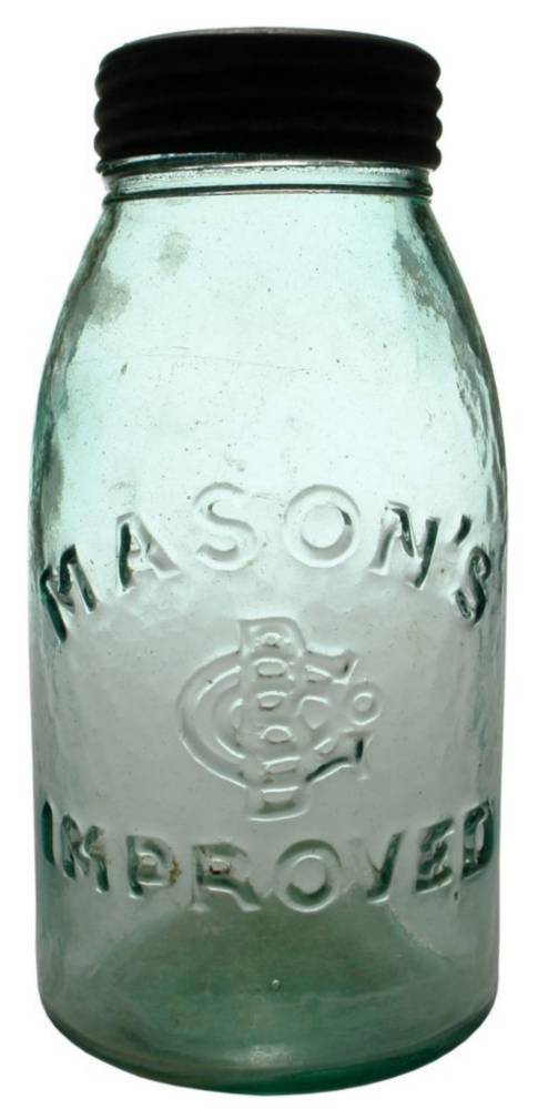 Mason's Improved Botany Glass Company Fruit Jar