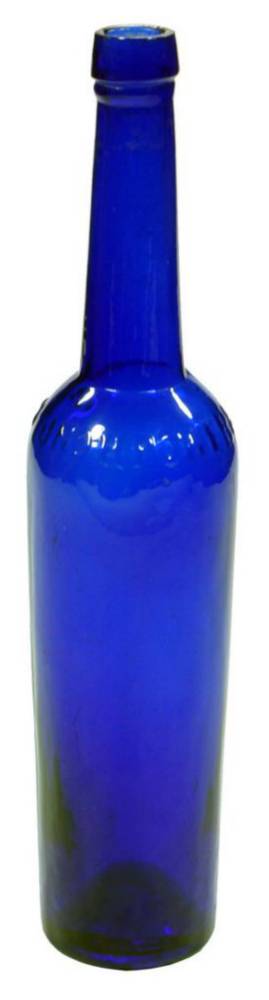 Power London Castor Oil Cobalt Blue Bottle