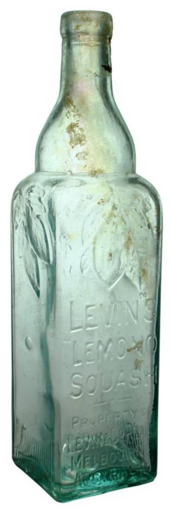 Levin's Lemono Squash Melbourne Vintage Cordial Bottle