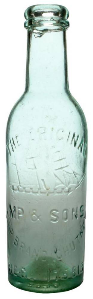 Original Ship Brand Chutney Antique Bottle