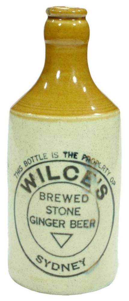 Wilce's Brewed Stone Ginger Beer Sydney Bottle