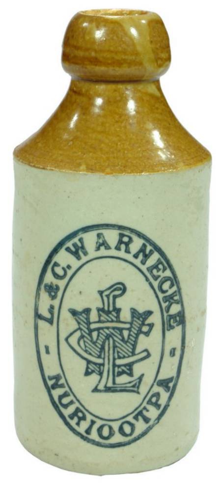 Warnecke Nuriootpa Stoneware Ginger Beer Bottle