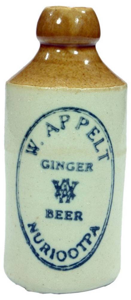 Appelt Nuriootpa Stoneware Ginger Beer Bottle