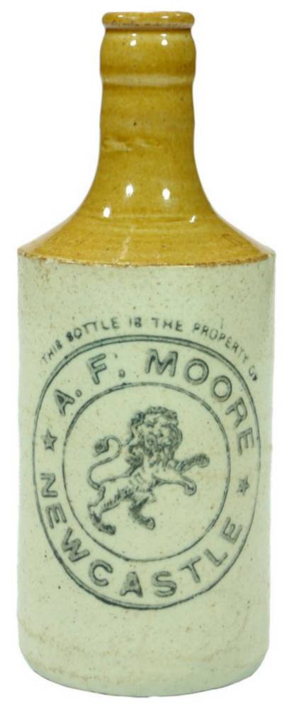 Moore Newcastle Lion Ginger Beer Bottle