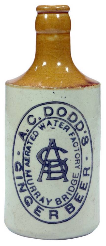 Dodd's Murray Bridge Ginger Beer Stone Bottle