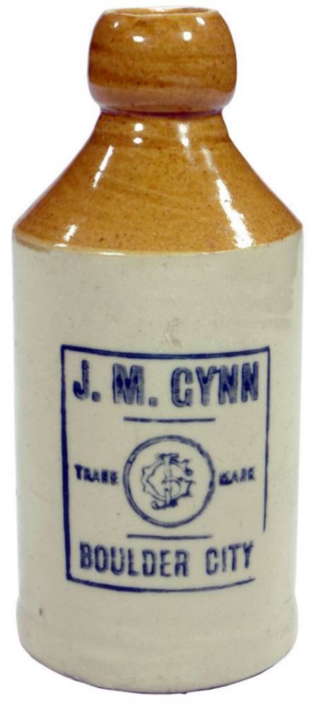 Gynn Boulder City Stoneware Ginger Beer Bottle