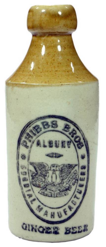 Phibbs Albury Eagle Ginger Beer Bottle