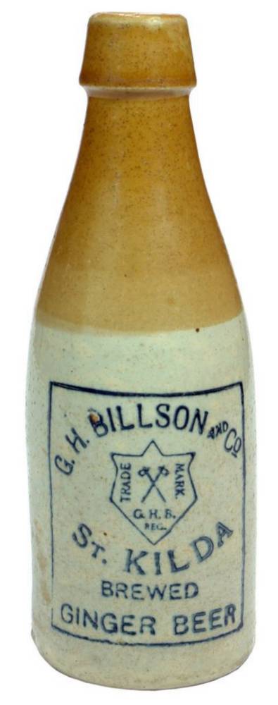 Billson St Kilda Stoneware Ginger Beer Bottle