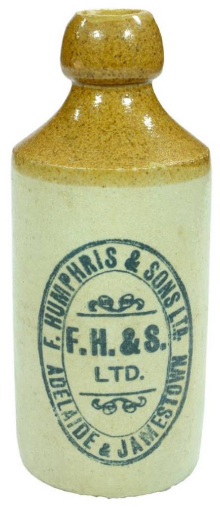 Humphris Adelaide Jamestown Stoneware Ginger Beer Bottle