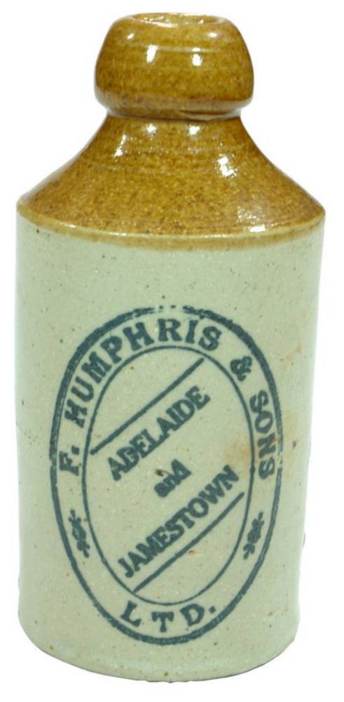 Humphris Adelaide Jamestown Stoneware Ginger Beer Bottle