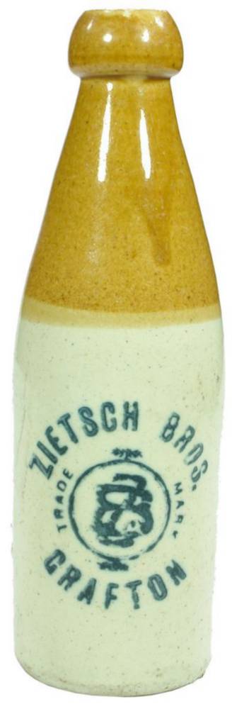 Zietsch Bros Grafton Bakewell Bros Pottery Bottle