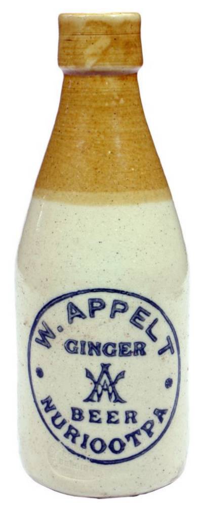 Appelt Nuriootpa Ginger Beer Old Stoneware Bottle