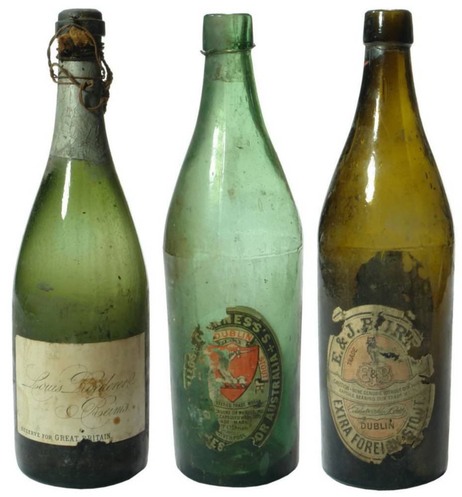 Roederer Guinness Burkes Stout Labelled Bottles