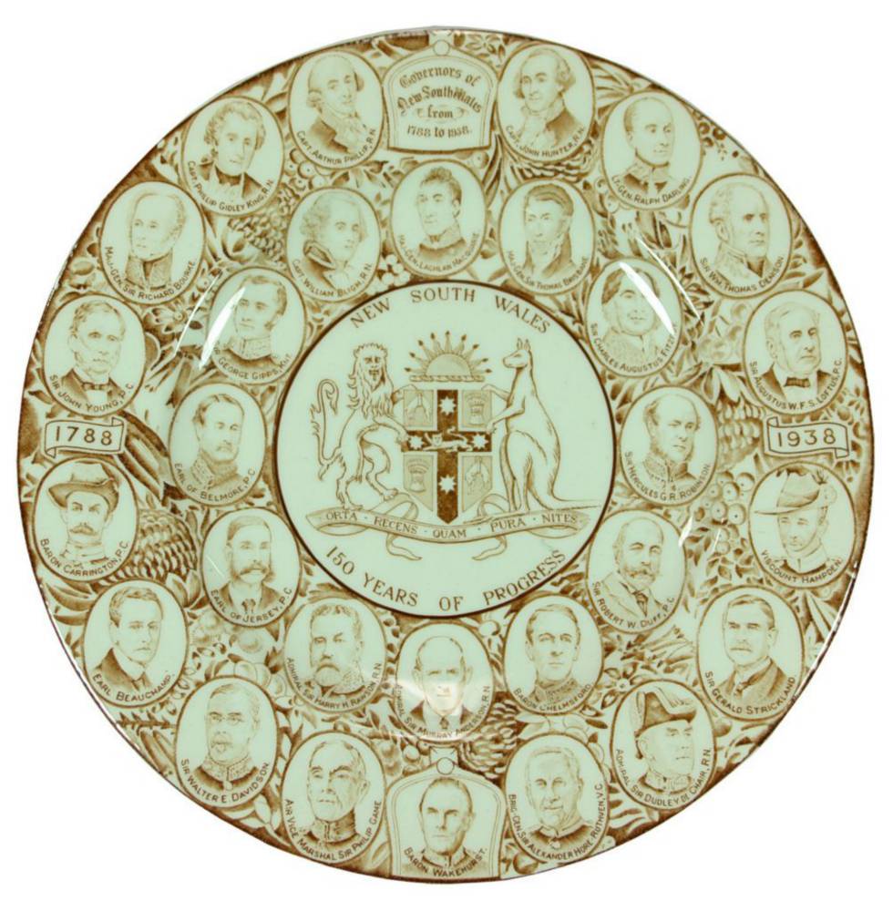 Governors New South Wales Commemorative Plate 1938