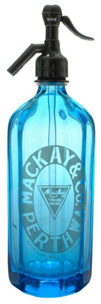 Mackay Perth Turquoise Blue Soda Syphon