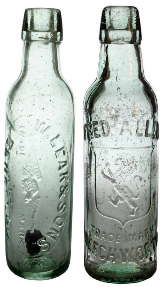 Leak Benalla Allen Beechworth Lamont Patent Bottles
