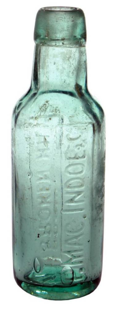 MacIndoe Broken Hill Lamont Patent Bottle