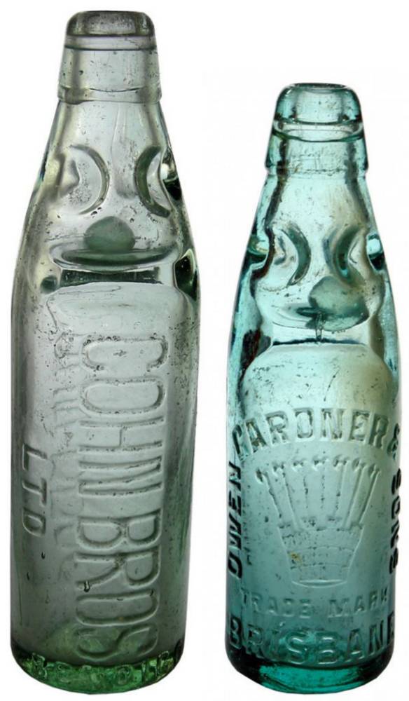 Gardner Cohn Brisbane Bendigo Codd Bottles