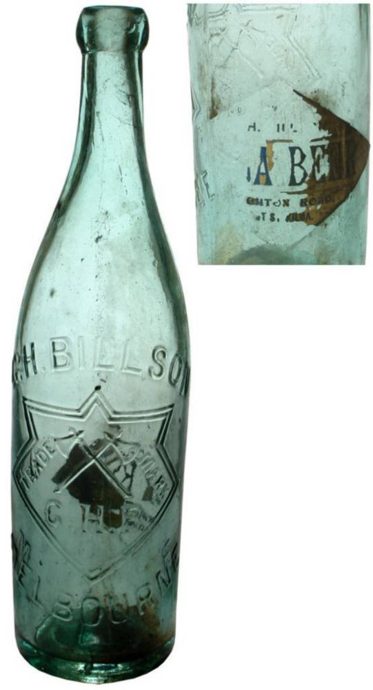 Billson Melbourne Hatchets Kola Beer Blob Bottle