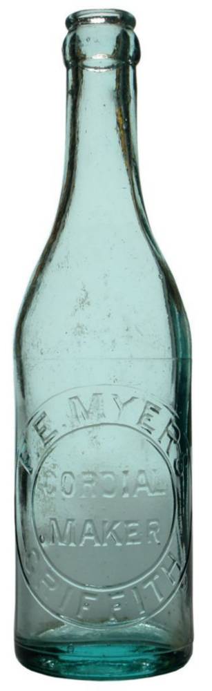 Myers Griffith Crown Seal Soft Drink Bottle