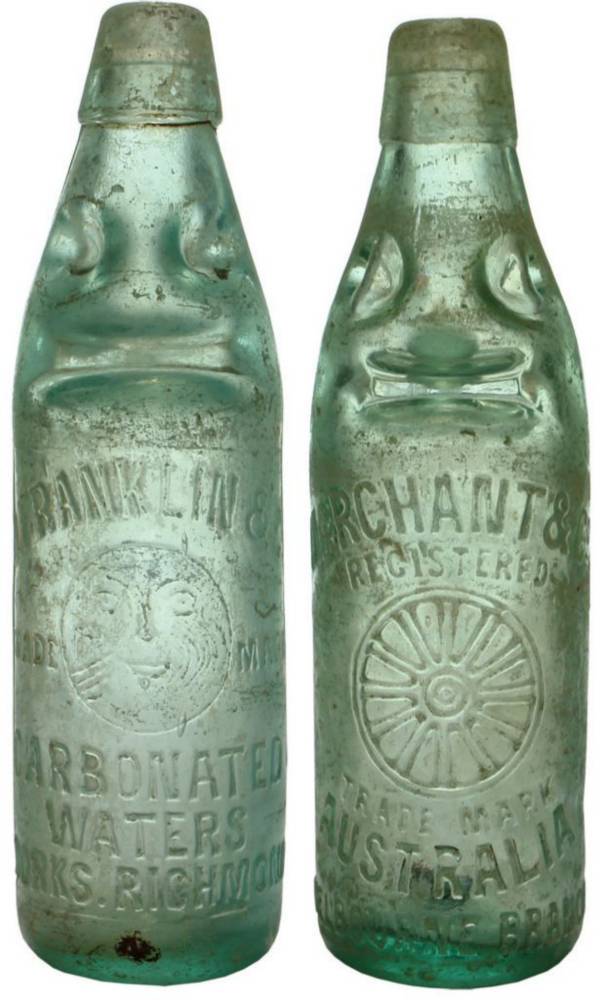 Franklin Marchant Richmond Melbourne Codd Bottles