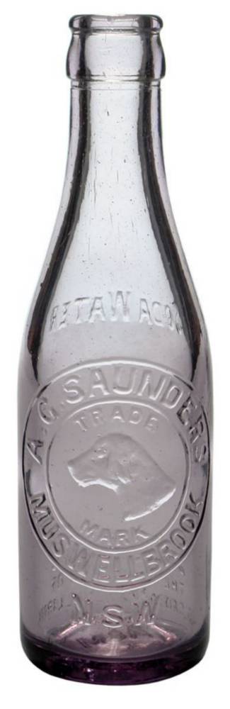 Saunders Muswellbrook Dog Soda Water Crown Seal