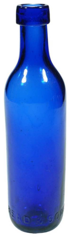 Read Sons Sutton Cobalt Blue Soda Bottle