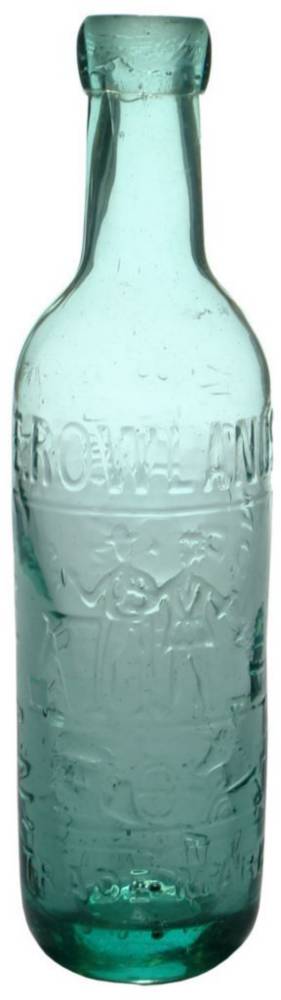 Rowlands Ginger Ale Blob Top Soda Bottle