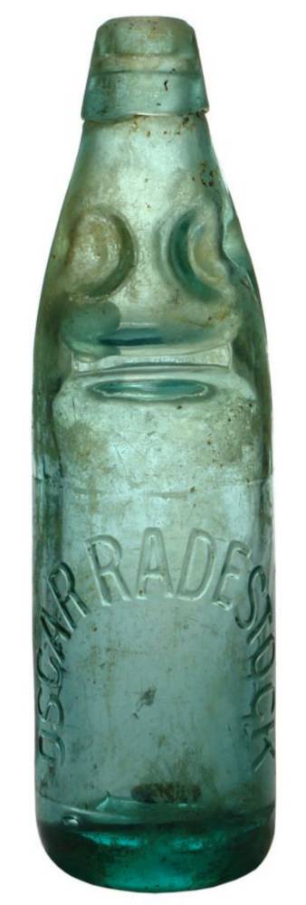 Oscar Radestock Broken Hill Codd Marble Bottle