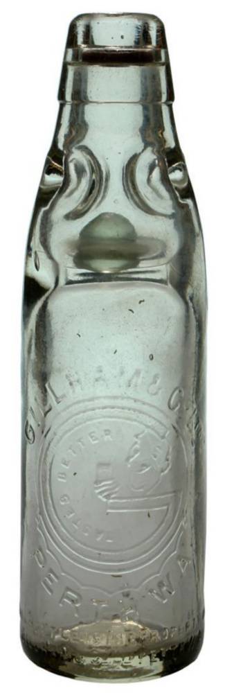 Gilham Perth Face Glass Codd Marble Bottle