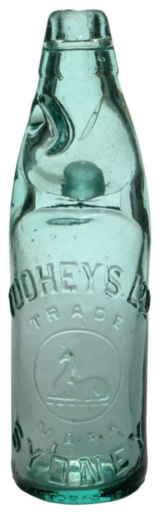 Toohey's Ltd Sydney Deer Codd Marble Bottle