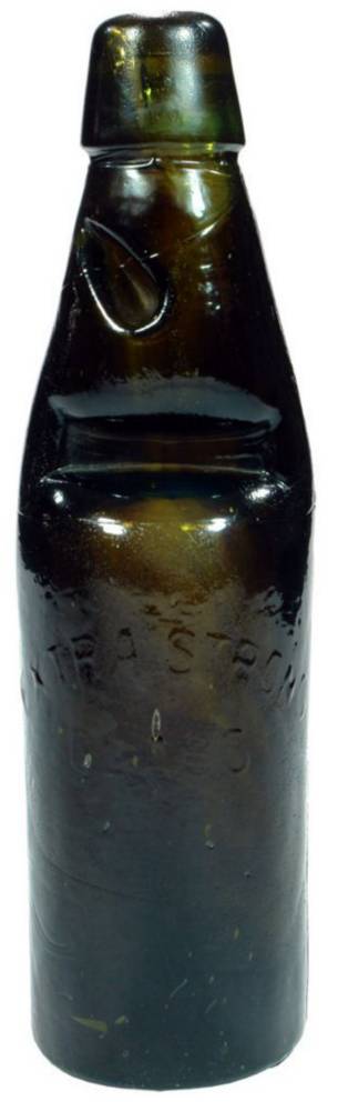 Extra Strong Black Glass Codd Marble Bottle