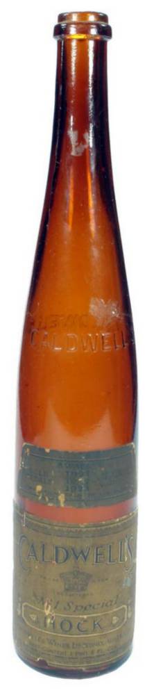 Caldwell's Wines Sydney Special Hock Botlte