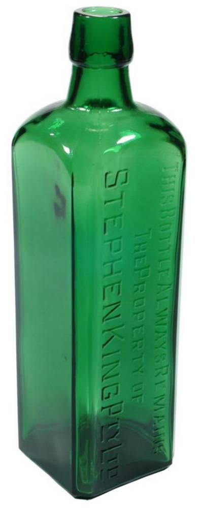 Stephen King Melbourne Green Schnapps Bottle
