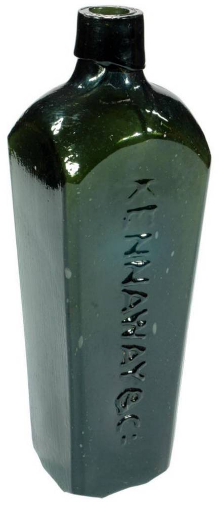 Kennaway Black Glass Case Gin Bottle