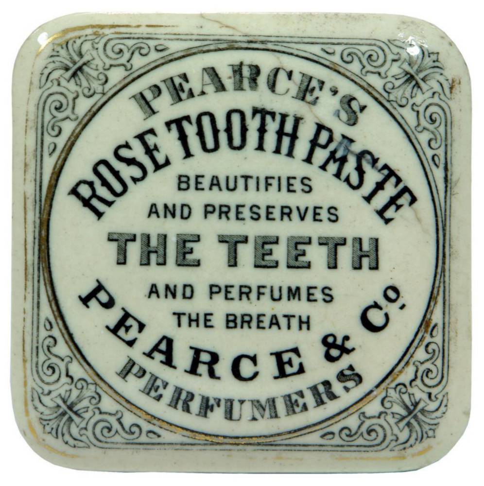 Pearce's Rose Tooth Paste Pot Lid