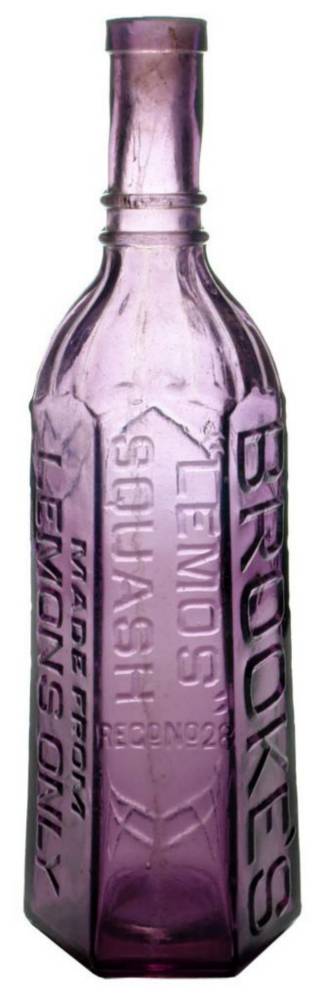 Brooke's Lemos Amethyst Purple Cordial Bottle