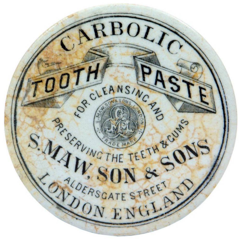 Maw Son London Carbolic Tooth Paste Potlid