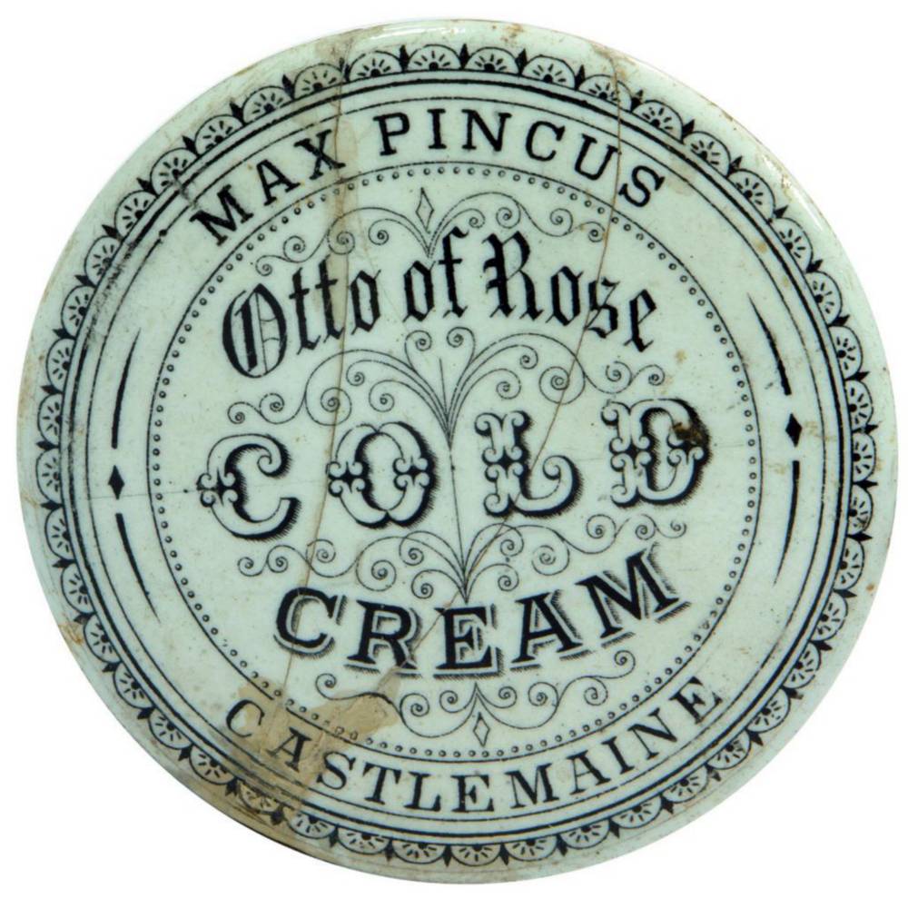 Max Pincus Cold Cream Castlemaine Pot Lid