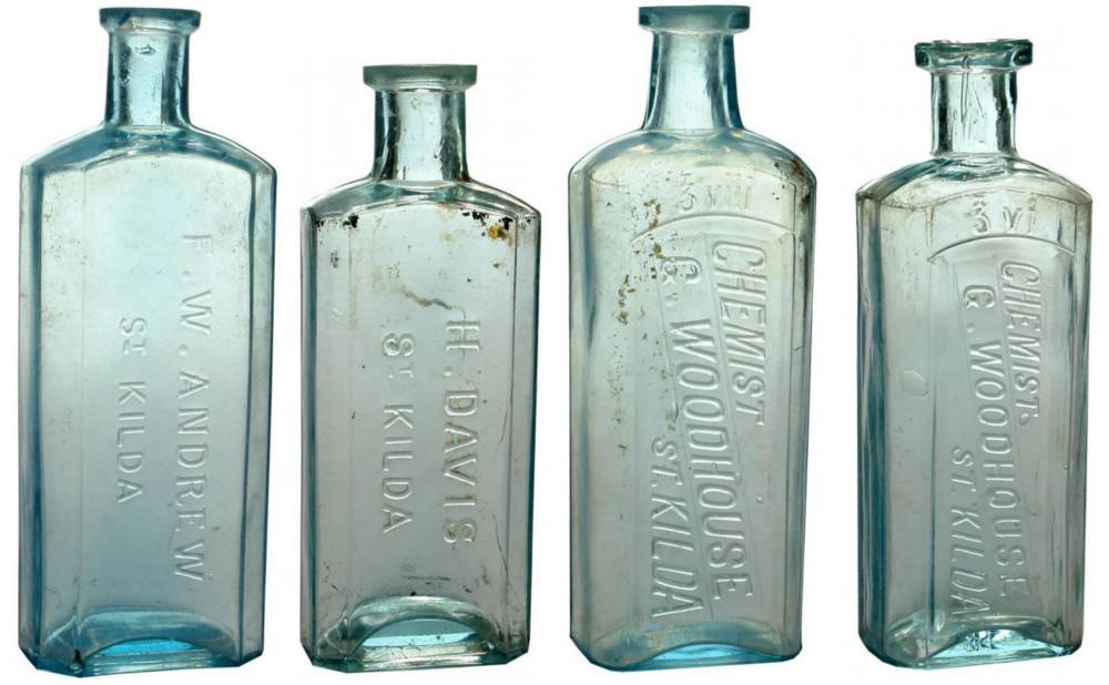 Collection St Kilda Chemist Bottles